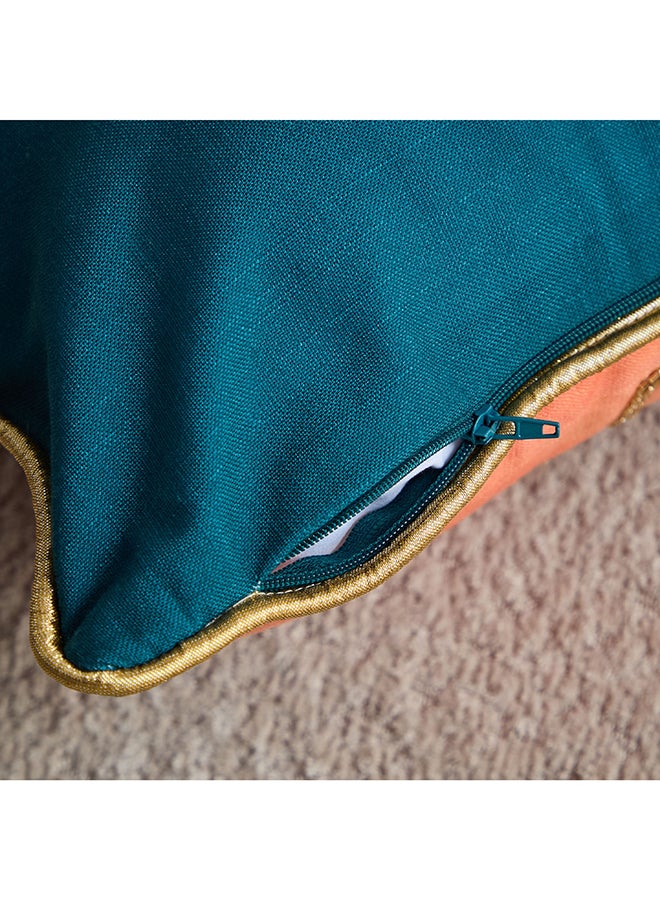 Home Box Arabian Night Camel Cushion - Blue Gold - 45x45cm - Image 4